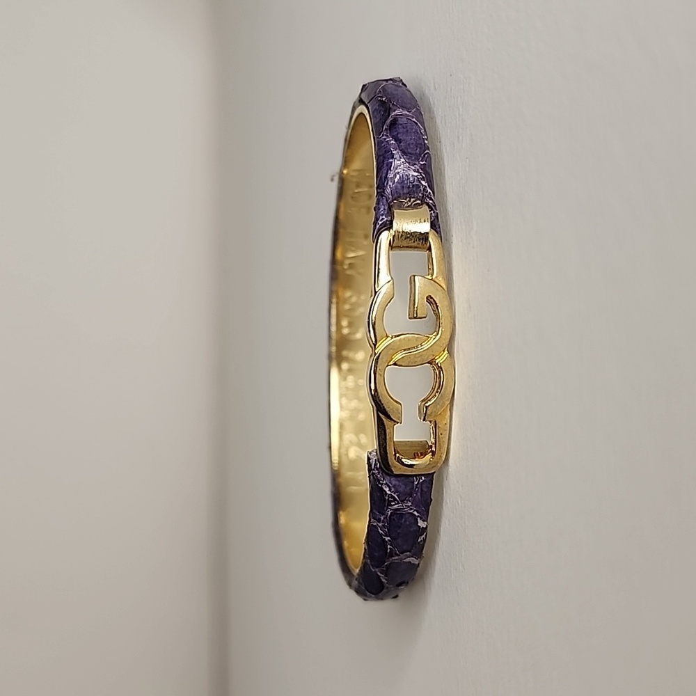 Casini & Gori 24K Plated  Snakeskin Buckle Bracelet